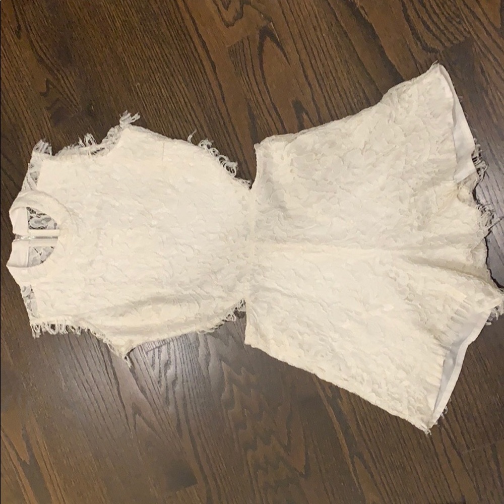 Alexis Lace Cut Out Romper xs